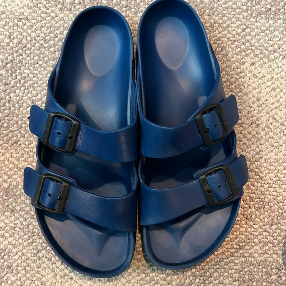 Birkenstock Arizona Eva Slip On Sandals in Navy size EUR 42